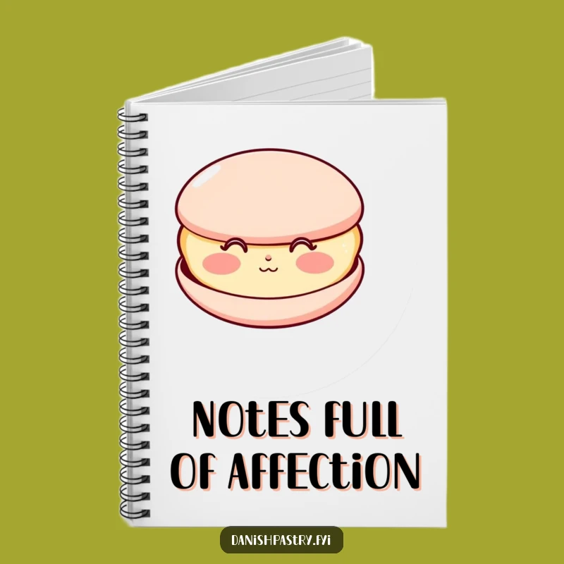 Funny Kissing Macaron Notebook: Rosy Cheek Journal, Ideal Humorous Gift