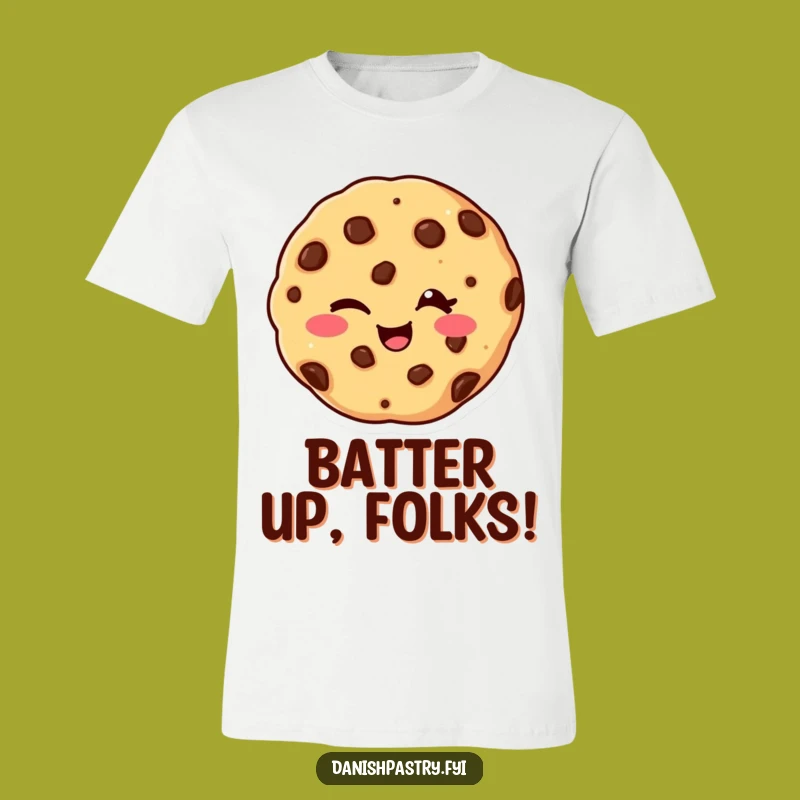 Funny Winking Cookie T-Shirt - A Playful Chocolate Chip Tee Gift