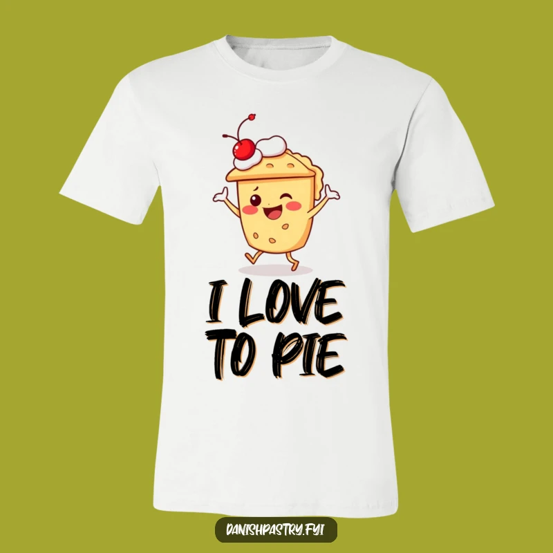 Funny Pie Character Dancing T-Shirt - Hilarious Dessert Treat Tee for Fun Lovers