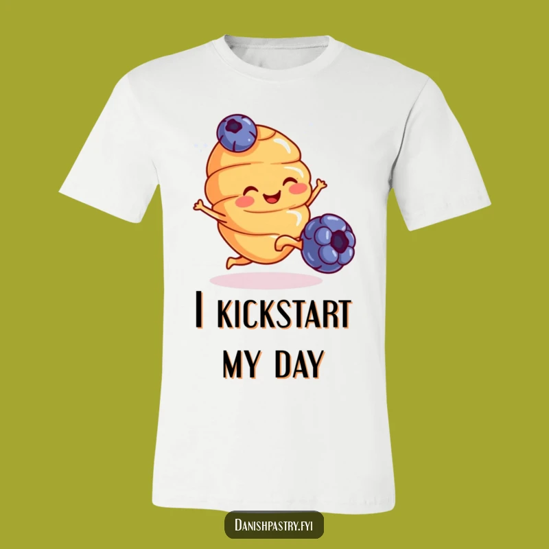 Funny Smiling Croissant T-Shirt - Hilarious & Deliciously Playful Apparel