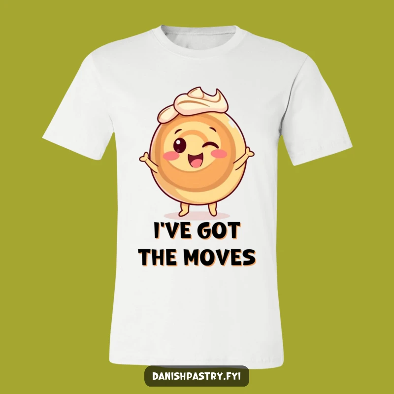 Funny Cinnamon Roll Dance T-Shirt: Wearable Joyful Pastry Art Gift
