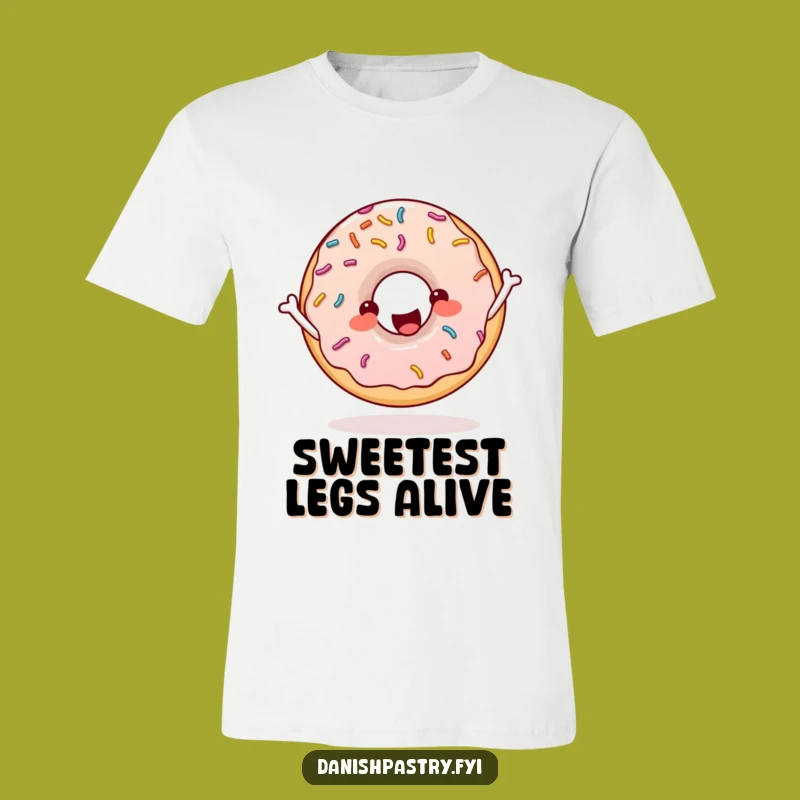 Funny Donut Skipping Rope T-Shirt: Energetic Sprinkles Workout Tee Gift
