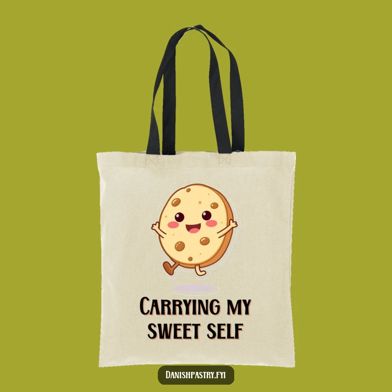 Funny Cookie Cartwheel Tote Bag: Carry Your Sweetness with Playful Pastry Flair