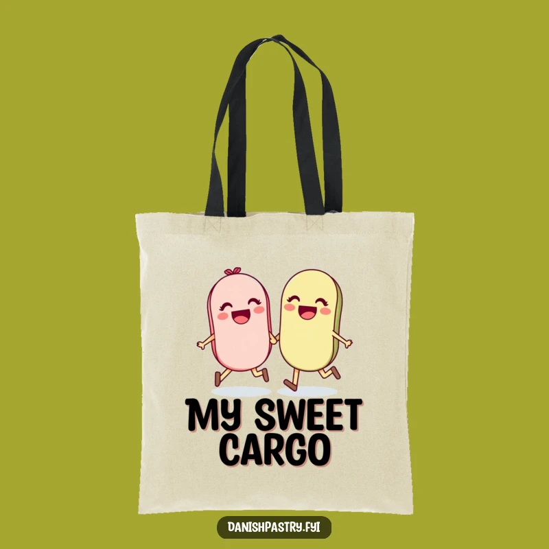Funny Macaron Friends Tote Bag - Sweet & Cheerful Carryall Gift
