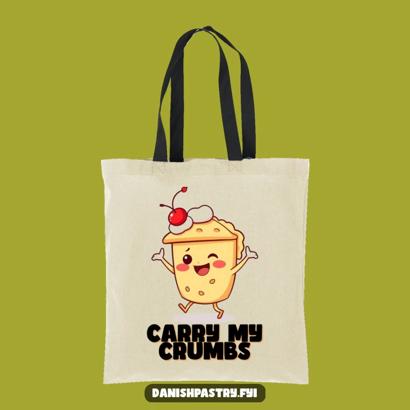 Funny Pie Character Dancing Tote Bag - Chic & Hilarious Dessert Accessory