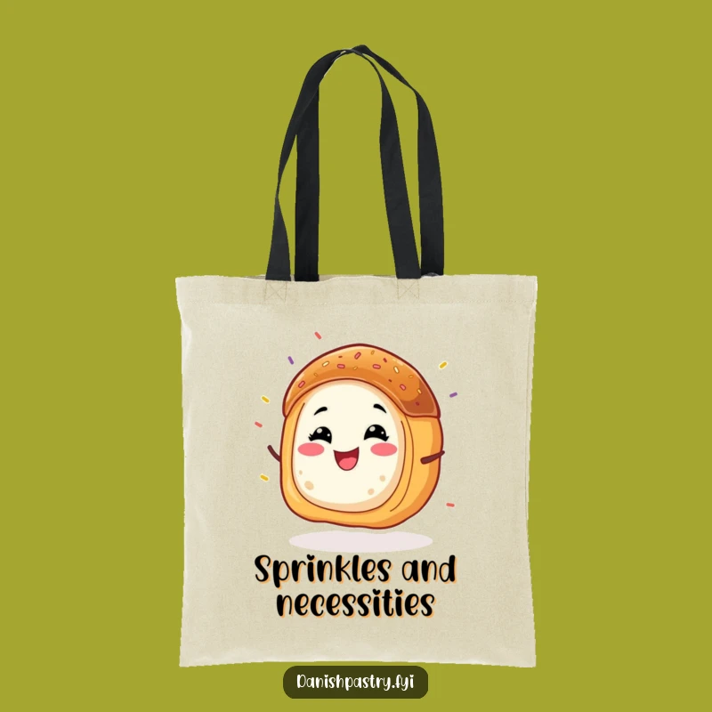 Funny Danish Pastry Wiggle Tote Bag: Chic, Playful Sprinkled Carryall Gift